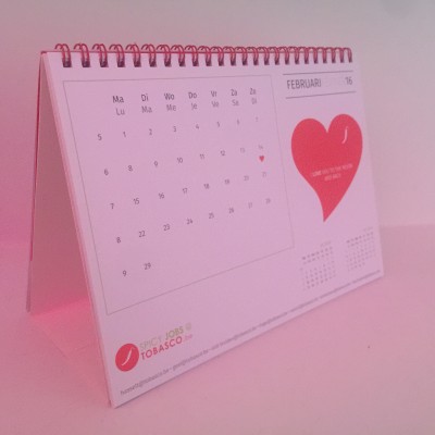 Calendar for Tobasco #happyvalentine